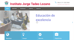 Desktop Screenshot of institutojorgetadeolozano.com